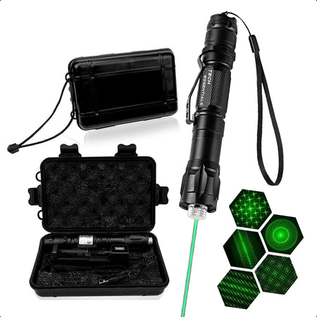Professionele Laserpen Groen - Klasse II - Met Case - Oplaadbaar - Inclusief Batterijen En Oplader - Extra Krachtig | Pointer - Gadget - Lichtjes
