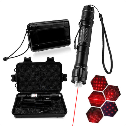 Professionele Laserpen Rood - Klasse II - Met Case - Oplaadbaar - Inclusief Batterijen En Oplader - Extra Krachtig
