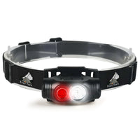 Hoofdlamp Ultra Light LED Oplaadbaar - Wit En Rood Licht - 150Lumen - Kantelbaar